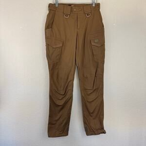 M-Tac Pants Mens Measured Size 32x32 Brown Tactical Cargo Size Tag Missing